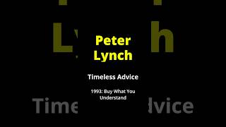 📊Timeless Advice: Buy What You Know #peterlynch #investinginsights #financialeducation