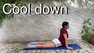 Cool down after workout / release muscles \ کنیم سرد