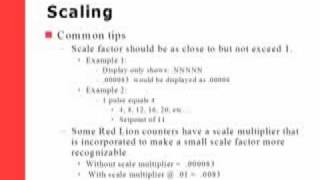 Red Lion Controls Scaling Tutorial for Electronic Counters