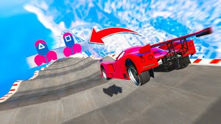 The LUCKIEST MEGA RAMP RACE In GTA 5!