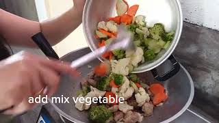 Ganito pala ang luto sa masarap na Mix vegetable with pork liver and chicken panglasang noypi style