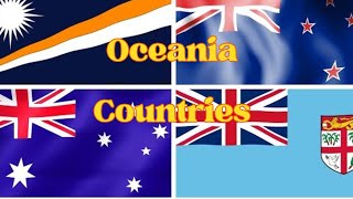 Oceania countries| Oceania Continent Flags| Australia|New Zealand