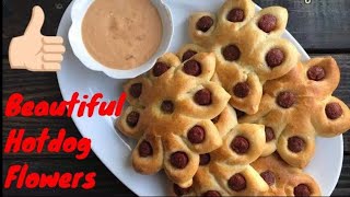 How to Make Flower Hotdog Buns with Raihana's Cuisines