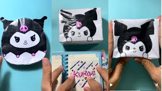 귀여워요 compilation TUTORIAL KUROMI squishy dice squishmallow and handletter #kuromi #sanrio ​⁠#paper