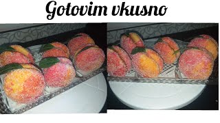 Безумно вкусные пирожные "ПЕРСИКИ"🍑  Yoshlikdagi "Shaftoli" shirinligi