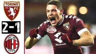 TORINO-MILAN 2-1 Radiocronaca di Massimo Barchiesi + Highlights