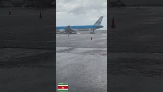 Zanderij/KLM/ Suriname/ rainy day