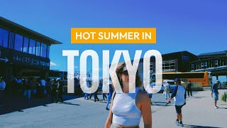 2 Hours of Ambient Silent Travel | Summer in Tokyo, Japan