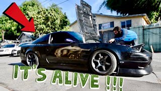 RHD 240sx s13 FIRST START !