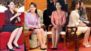 North Korea: Kim Jong un Wife Ri Sol Ju New Fashion Dress Mekeup Hairstyles High Heels