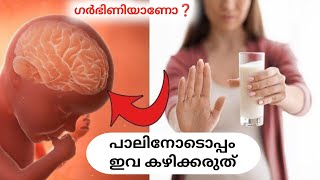 ഗർഭിണിയാണോ ❓ പാലിനോടൊപ്പം ഇതൊന്നും കഴികരുത് #pregnancy Pregnancy care malayalam