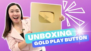 Unboxing My Youtube Gold Play Button | Happy 1M Subscribers! | Aubrey Bermudez