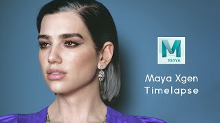 Maya Xgen Timelapse (Dua Lipa's hair, brows & lashes)