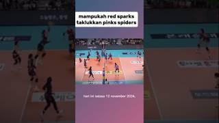 Mampukah red sparks kalahkan pink spiders#megawati #shorts #jungkwanjang