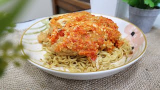 Cara membuat Indomie Ayam Geprek, Pedasnya Bikin Nagih - Resep Mager #13