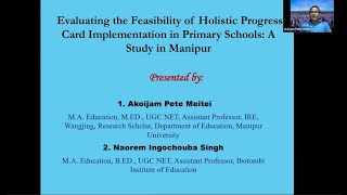 Holistic Progress Cards in Primary Schools: Assessing Feasibility and Impact | Akoijam Pete Meitei