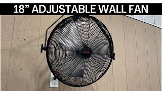 Wall Fan for Garage or Home Gym | Vevor Adjustable Wall Fan