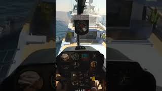 Robinson R66 deck landing #helicopter #flying #aviation