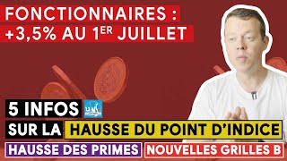 Hausse du point d'indice au 1er juillet, hausse des primes, autres mesures pour les #fonctionnaires