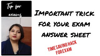 important exam hack for students|| how to create a margin on answer sheet in 2 seconds