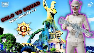 SOLO VS SQUAD gameplay video // new update 3.3 #BOSSM416 #PUBGMOBILE #BGMI