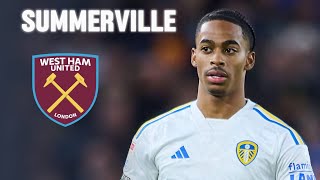 CRYSENCIO SUMMERVILLE - Welcome To West Ham 2024 🟣🔵 - Best Goals, Skills and Assists