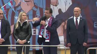 Ekrem İmamoğlu Trabzon'da coşkulu kalabalığa hitap etdi....🍬💐🌼⚓