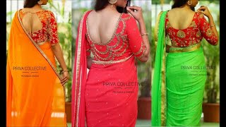 Priva Collective Sarees latest beautiful designs#Privacollective#privasarees #Blouse designs #Saree