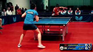 3.ПРОХОРОВА - САБИТОВА RUSSIAN Team Championship table tennis настольный теннис