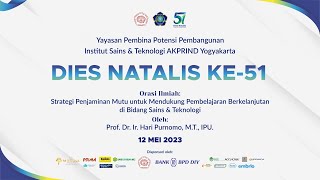 Ucapan Dies Natalis ke 51 IST AKPRIND Yogyakarta