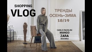 Vlog #19: Обзор осенних трендов. Бюджетный шопинг (Mango, Zara, Эконика, Carlo Pazolini)