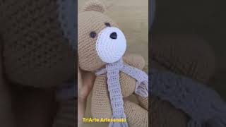 Urso Amigurumi TriArte Artesanato #shorts #amigurumi #receitaamigurumi #triarte