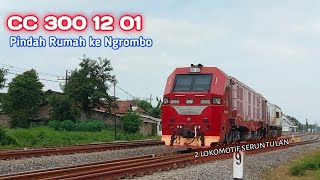 Seruntulan 2 Loko || momen KLB kirim Lokomotif CC 300 12 01 pindah rumah!!