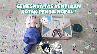 UNBOXING GENSHIN IMPACT VENTI ENVELOPE SHOULDER BAG & NEUVILLETTE OTTER PLUSHIE OFFICIAL !