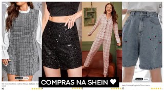 COMPRAS NA SHEIN: short de paetê SHEIN, pijama, bermuda, vestido e mais! CUPOM: Ailana15  -15% OFF ♥