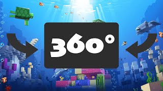 [360° Video] Minecraft Underwater Aquatic Life in 4K60