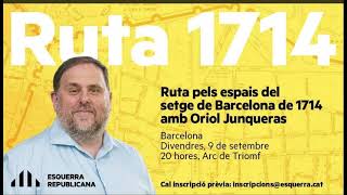 ORIOL JUNQUERAS ruta pels espais del setge de Barcelona de 1714