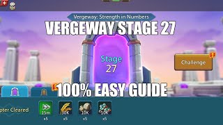 Lords mobile Vergeway Stage 27|Vergeway Strength In Numbers Stage 27 Easiest Guide