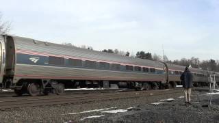 [HD] Amtrak Maple Leaf Train 63 at Fonda, NY