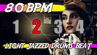 ✅ 80 BPM Jazz Drums Backing Track 🥁 Ten minutes of drums backing track