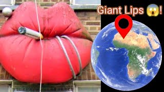 Giant Lips has been found on Google Earth!