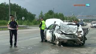 В дорожной аварии на въезде в Первоуральск пострадали 5 человек