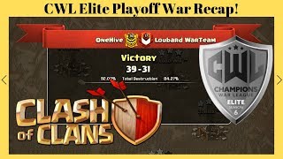 CWL Elite Playoffs! OneHive vs Loubard WarTeam!