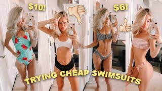 TRYING ON SUPER CHEAP SWIMSUITS