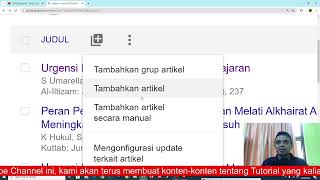 Cara Masukan Artikel ke Google Scholar