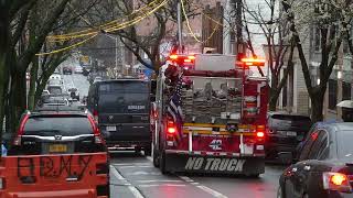 Selfish Amazon driver blocks FDNY Engine 42 as it responds to Box 4701