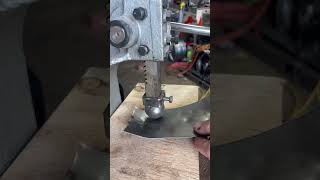 Making a ball attachment for arbor press to form metal quietly #fabrication #diy #fabrication