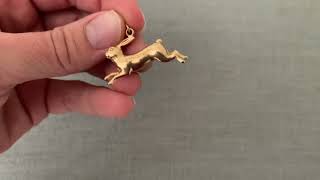 14K GOLD RABBIT CHARM