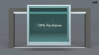 OPK Cruiser-5 sliding door with soft close -Frame door