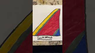 Southwest Airlines Tail Wing Drawing #southwestairlines #aviation #drawing #taylorswift #blankspace